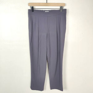 Aritzia Babaton Pants Women's 6 Purple Crepe Pull On Trousers Straight Leg